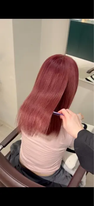 ロング カラー 盛れる艶カラー× レイヤーカット/咲来のヘアスタイル