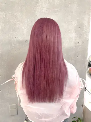 ロング カラー 鈴木 花菜のヘアスタイル