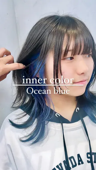 セミロング カラー 宮永 智香のヘアスタイル