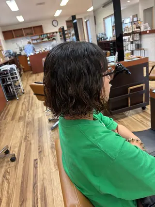 ショート パーマ スー 髪質改善 レイヤーのヘアスタイル