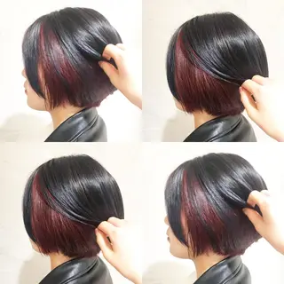ショート カラー ヘアアレンジ 🫧柔色/トレンド カラー/川辺晴加のヘアスタイル