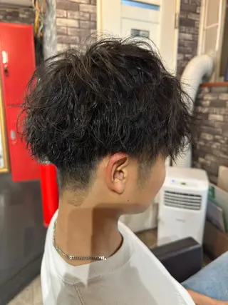 ショート パーマ 東心斎橋☆豆柴 🐾倶楽部のヘアスタイル