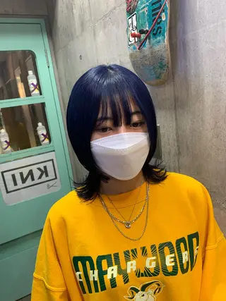 ショート カラー ハイトーン/メンズ/ ウルフ特化   小松のヘアスタイル