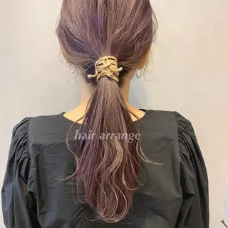 ショート カラー ヘアアレンジ 代表🎀 ふわモテ愛 され髪🩷yumiのヘアスタイル