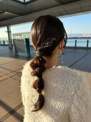 セミロング ヘアアレンジ 髪質改善/大阪守口市 🐣Ria‪🐣のヘアスタイル