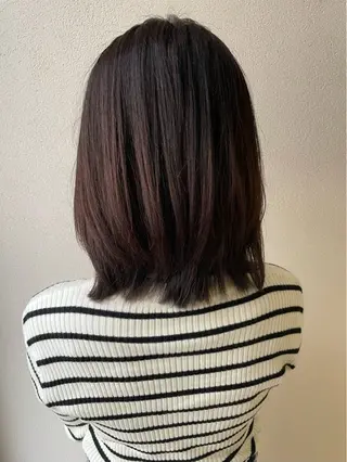 ミディアム カラー 沢田 瞳のヘアスタイル