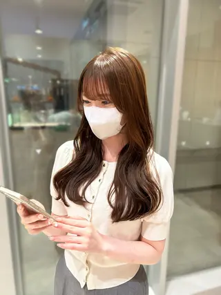 ロング 透明感カラー🎀♡ リナのヘアスタイル