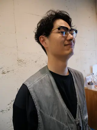 パーマ メンズ 垂見 侑哉のヘアスタイル