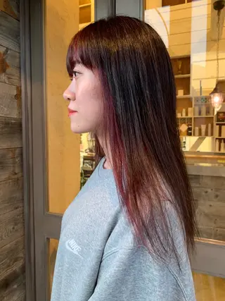 ロング カワサキ マホのヘアスタイル