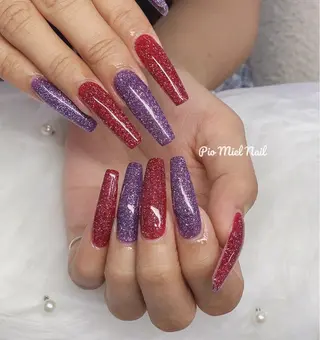 ロング HANA 長さだしのネイルデザイン