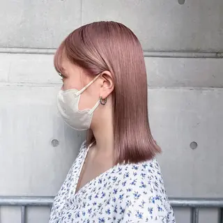 ミディアム カラー レイヤー/ブリーチ ♥️【木坂 桃歌】のヘアスタイル