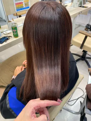 セミロング ニュアンスパーマ/ フェザー/マッシュのヘアスタイル