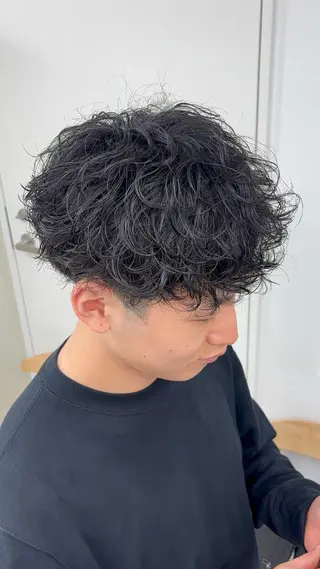 ショート パーマ メンズ 名古屋メンズパーマ /松井生のヘアスタイル
