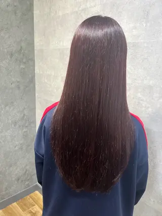 ロング カラー 紫音 cutwells郡山のヘアスタイル