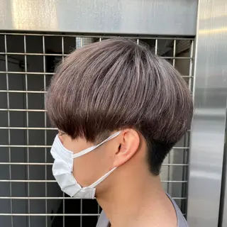 ショート カラー メンズ 【メンズ縮毛矯正】 田中秀斗のヘアスタイル