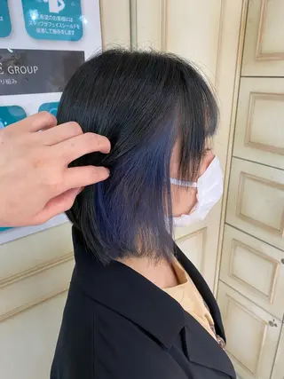 ミディアム ヘアアレンジ 透明感カラー 古山 結季🌙🖤のヘアスタイル