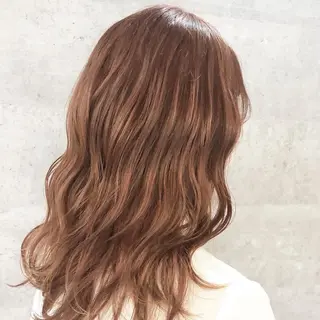 セミロング カラー 髪質改善で 憧れの潤艶美髪にのヘアスタイル