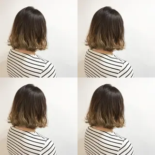 ミディアム カラー 嶋佐 昌大 シマサマオのヘアスタイル
