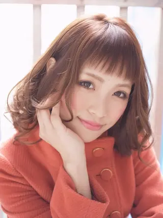 ミディアム 浜田 敦史のヘアスタイル