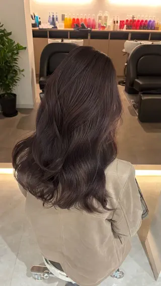 ミディアム カラー ヘアアレンジ 🎀透明感× 赤み消し🎀正源のヘアスタイル
