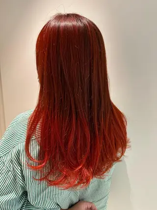 ロング カラー MUK ムクのヘアスタイル
