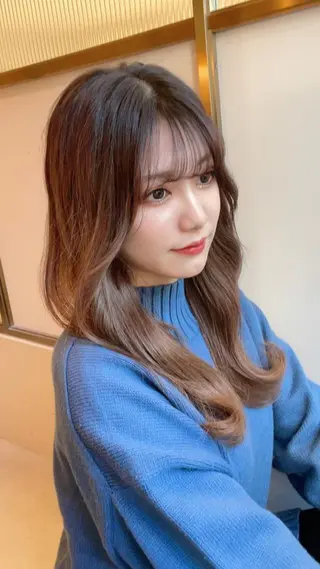 ロング カラー 顔周り特化/韓国ヘア /レイヤー/吉野幸大のヘアスタイル