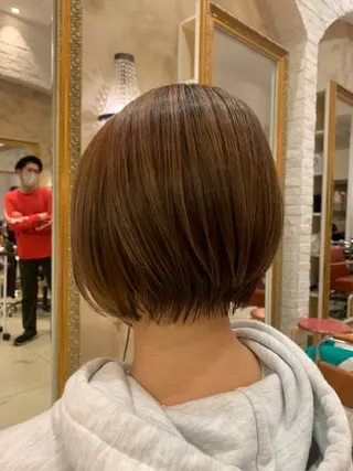 ショート カラー パーマ ヘアアレンジ granew所属・美艶ボブ 石井一成のヘアスタイル