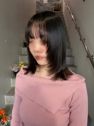 ミディアム ボブ/レイヤー/ ダブルカラー/みのりのヘアスタイル