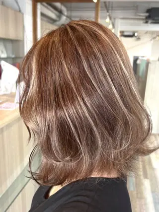 ミディアム カラー ❤️千葉県代表❤️ 店長❤️柿本翔一朗のヘアスタイル