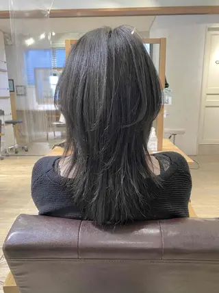 ミディアム カラー 前田 裕介のヘアスタイル