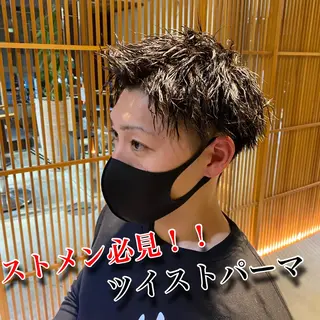 ショート パーマ メンズ Riganuts王子 Hayato✂︎のヘアスタイル