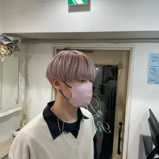 ショート カラー ミルクティーベージュ /三村克彦のヘアスタイル