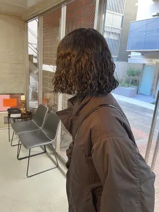 パーマ ボブパーマコテ巻き風 パーマNo1深江秀平のヘアスタイル