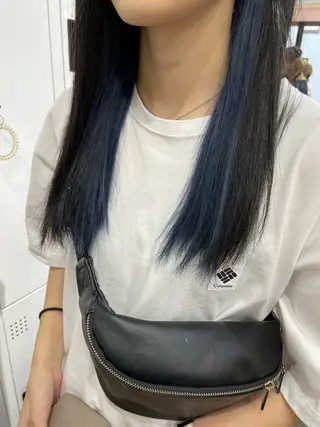 ロング 横浜🦋ハイトーン 🫐シャドウルーツのヘアスタイル