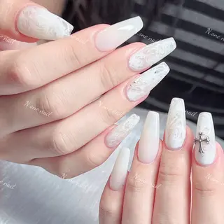 ネイル 長いだし/スカルプ/ パラシェルN.oneのネイルデザイン