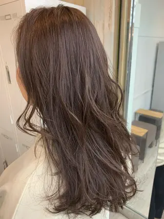 ミディアム カラー 縮毛矯正×髪質改善 店長　DAITOのヘアスタイル