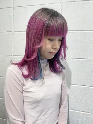 カラー サイレント美容師 アイリィのヘアスタイル