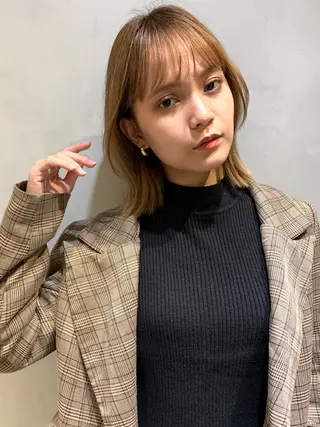 ミディアム EMANON 池袋3rd店のヘアスタイル