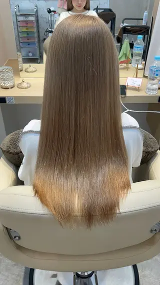 ロング カラー 柔らかい艶暖色 レイヤー🫧姫汝のヘアスタイル