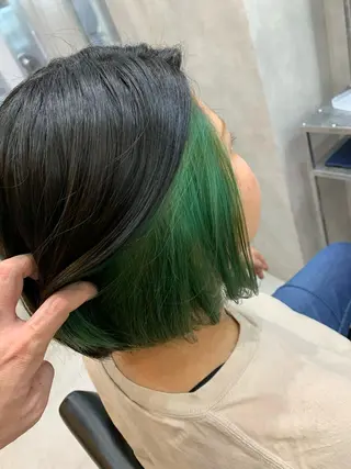 ショート カラー ヘアアレンジ VIM hairおもろまち店のヘアスタイル