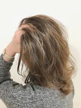 ミディアム カラー イメチェン☆丁寧接客 田中 優貴のヘアスタイル