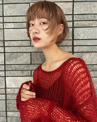 ショート カラー haco＋所属・圧倒的デザイン力 店長🎨RENAのヘアスタイル