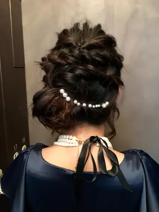 セミロング ヘアアレンジ 髪質改善×レイヤー 高嶋のヘアスタイル