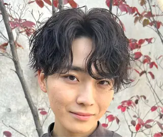 ミディアム パーマ ヘアアレンジ メンズ fifth 石川 凪のヘアスタイル