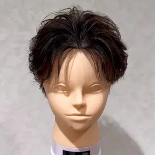 ショート パーマ メンズ 色気のフェザーパーマ 港南台のメンズ美容師のヘアスタイル