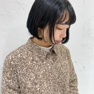 ミディアム カラー ヘアアレンジ 🫧透明感カラー/ ボブ/小笠原汐海🪽のヘアスタイル