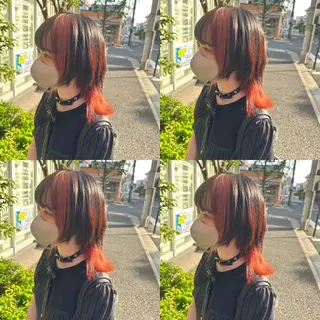 ミディアム カラー ヘアアレンジ 💎韓国レイヤー ×エクステゆうま💎のヘアスタイル