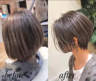 ショート 大人ショート特化/ カットモデル/表参道のヘアスタイル