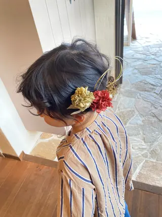 キッズ 井上 歩美のヘアスタイル