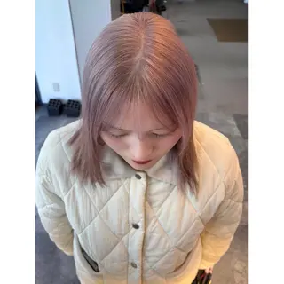 ミディアム カラー 韓国レイヤー/透明感 ♡YUUNAのヘアスタイル